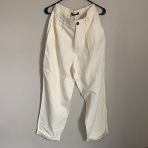 Zara Cream Linen Pants